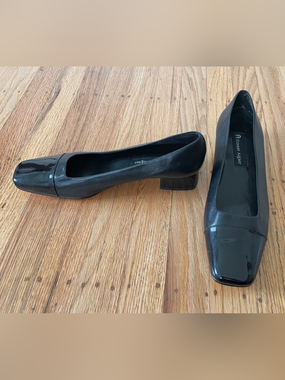Etienne Aigner “Twiggy” Black Pumps